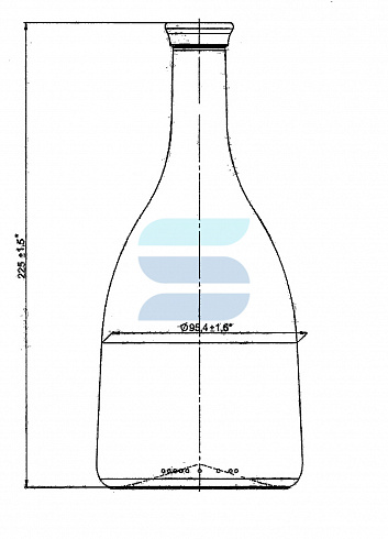 бутылка стеклянная п-34 700 мл «bell»